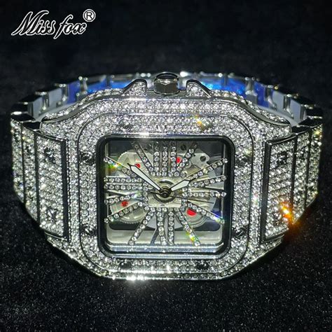 fake ice watch|best moissanite watches.